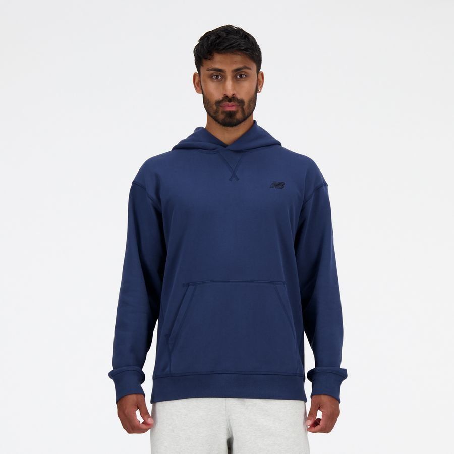 New Balance Sweat à Capuche Athletics French Terry - Bleu Marine