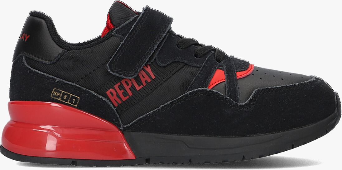 REPLAY zwarte replay lage sneakers shoot jr