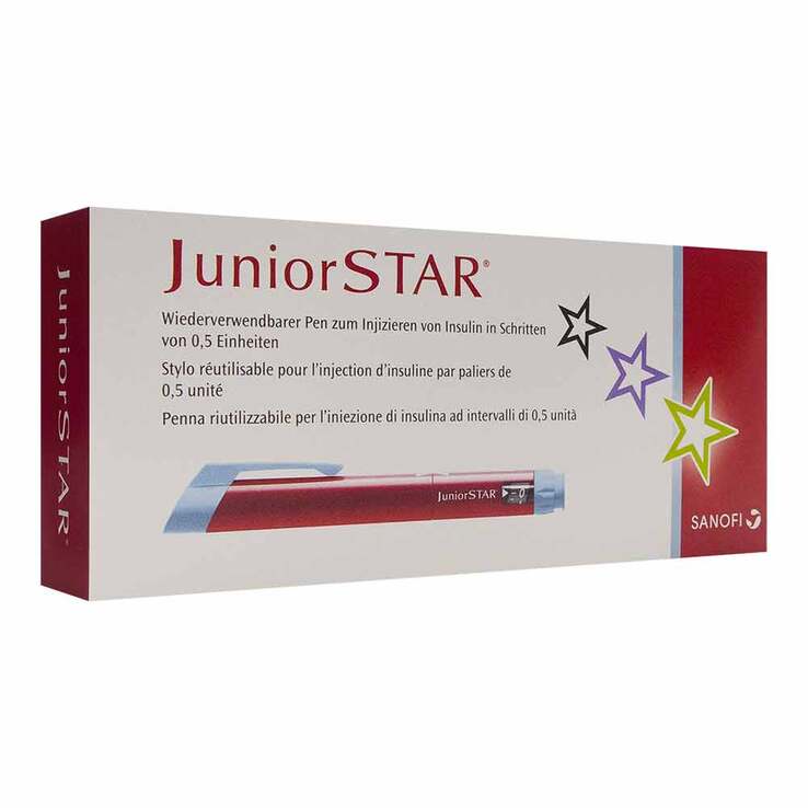 Juniorstar Injektionsgerät rot, 1 St