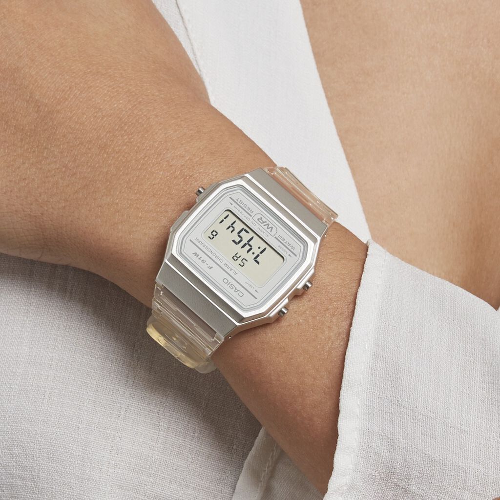 Montre Casio Collection Vintage Edgy Blanc