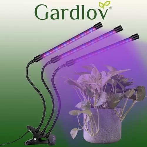 Lampe 20 LED 3stk for plantevekst Gardlov 19242