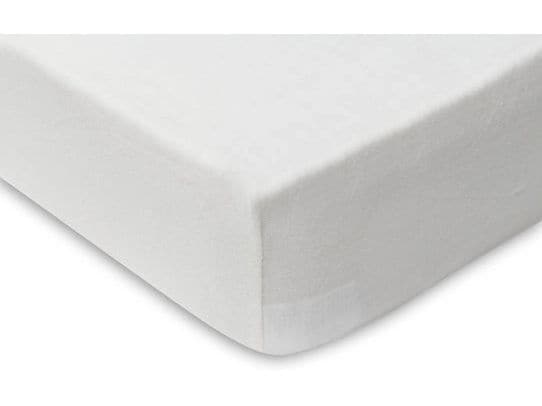 Jollein Fix-Leintuch 2er Set Ivory/Nougat 60 x 120 cm Spannbettlaken für Kinderbett
