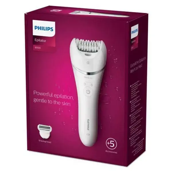 Depilador elétrico Philips Série 8000 para mulheres