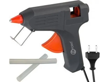 Goobay 59176, Varm limpistol, Sort, Keramisk, Glas, Læder, Plast, Træ, 16 g/min, 4 min., Vekselstrøm