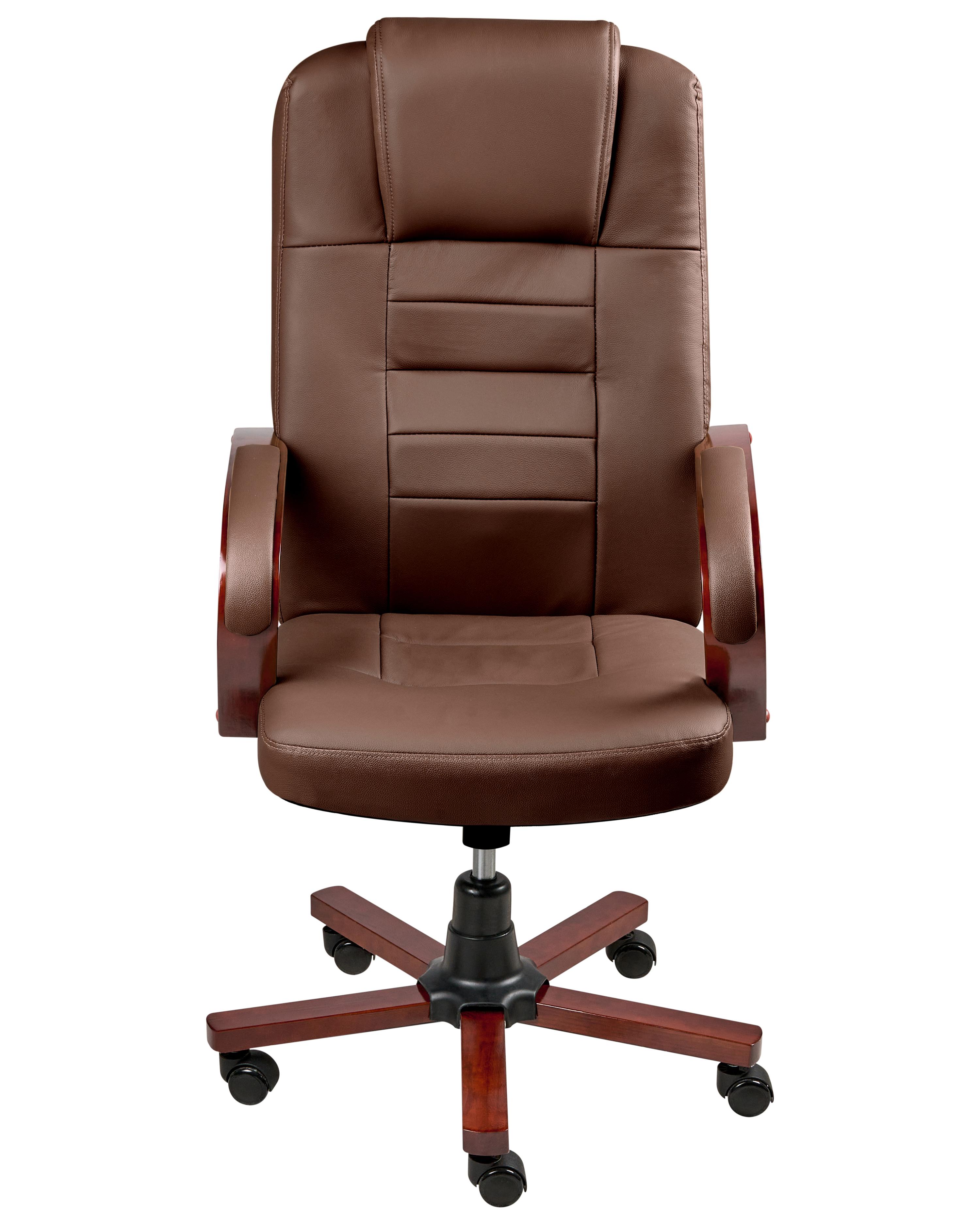 Massagestoel DIAMOND met verwarming Leer Donkerbruin