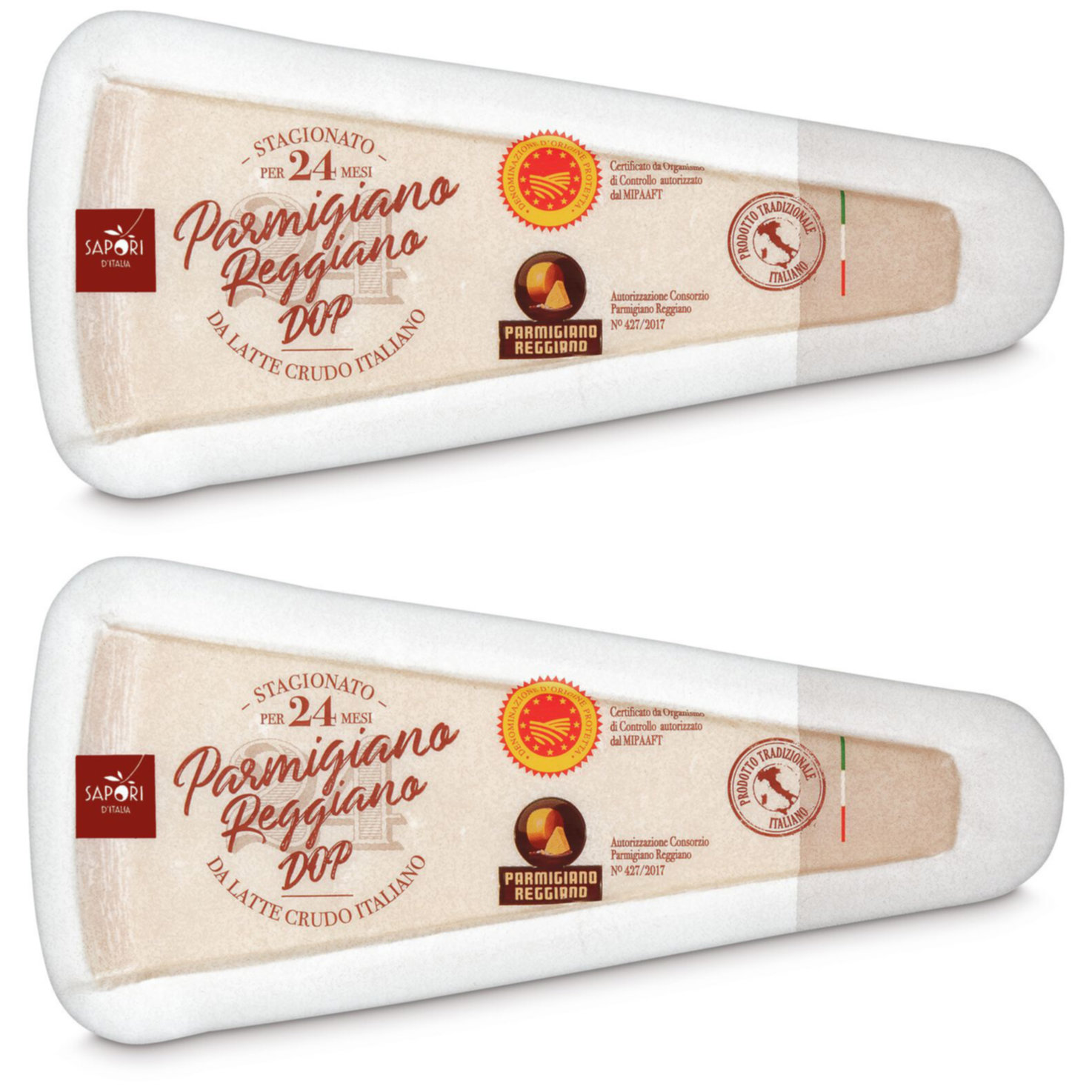 Sapori d'Italia Parmigiano Reggiano DOP ca. 2x 250g -