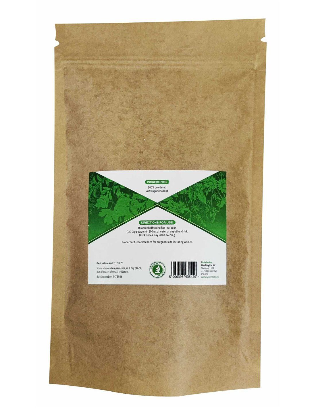 Lymeherbs Pulver von Ashwagandha (Withania somnifera)