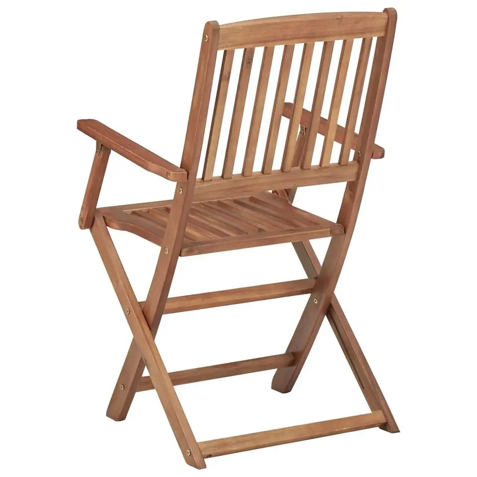 vidaXL - Tuinstoel - Bruin - Hout - 2 stuks