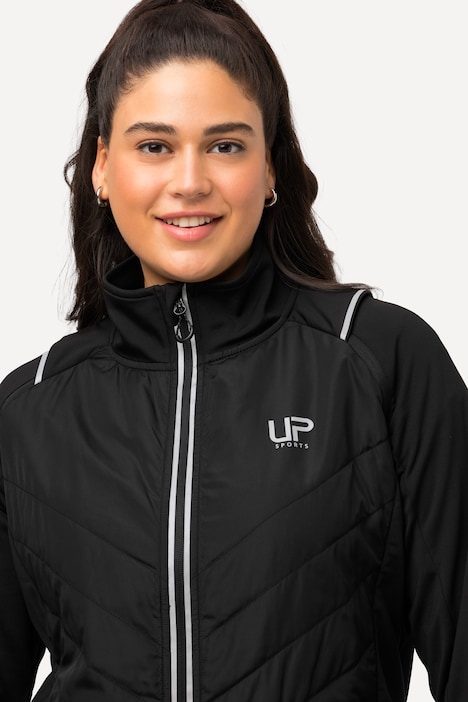 2-in-1-Funktionsjacke, Ärmel abnehmbar, Stehkragen