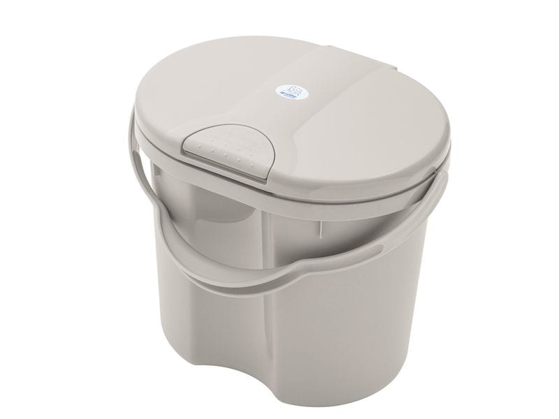 Rotho Babydesign Windeleimer TILO 11 l Cappuccino Eimer mit geruchsneutralisierender Technologie