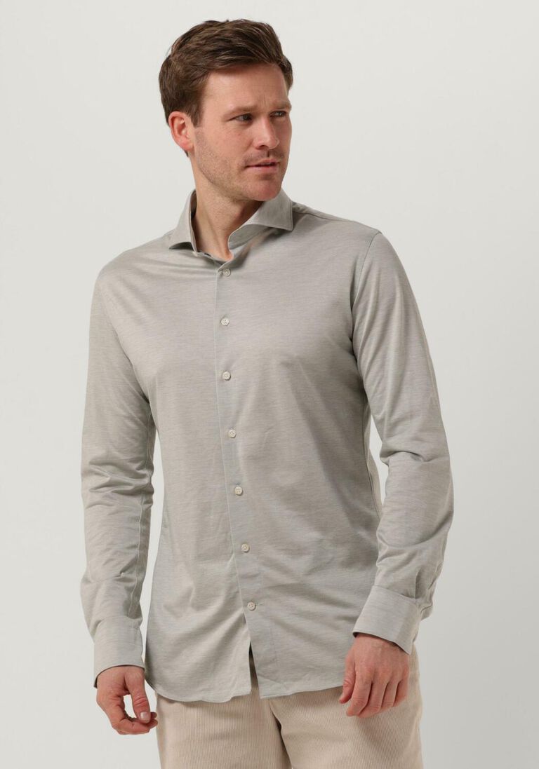 PROFUOMO grijze profuomo casual overhemd shirt x-cutaway sc sf