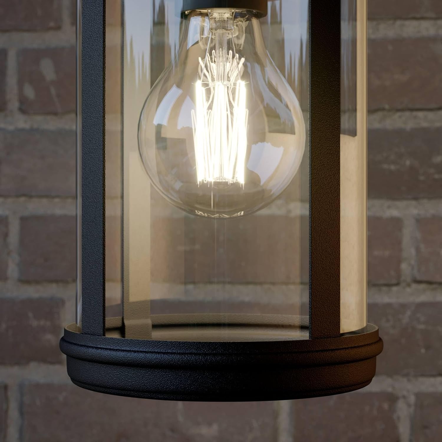 Lindby Wandlampe außen Laterne schwarz, Wandleuchte aussen Aussenleuchte IP23 Außenlampe 1x E27 ohne Leuchtmittel Außenbeleuchtung Hauswand Garten