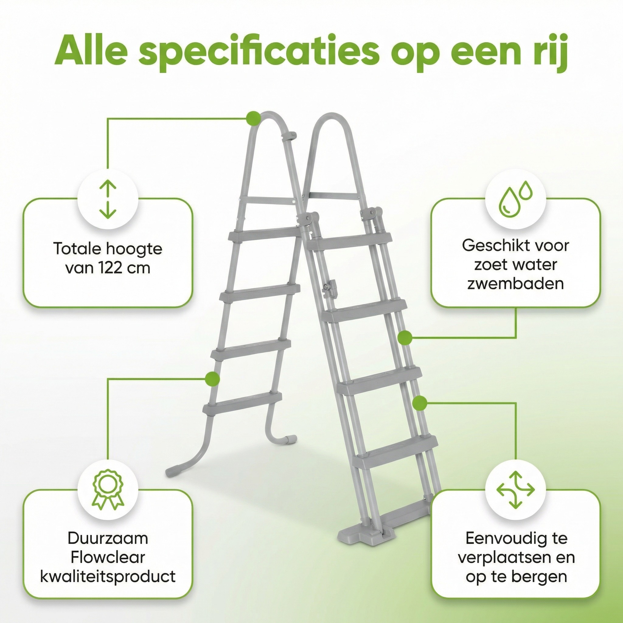 Bestway Flowclear zwembadtrap - 122 cm