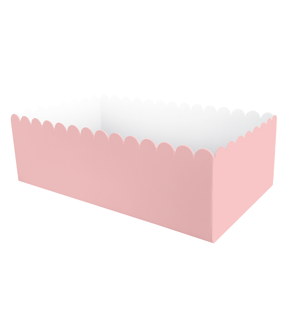 Roze Snackbakje 12,5cm 8st