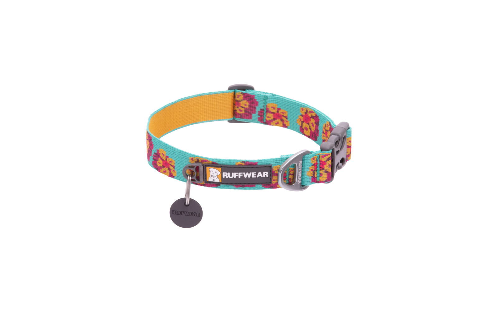 Ruffwear Flat Out Hundehalsband 28 - 36 cm spring burst