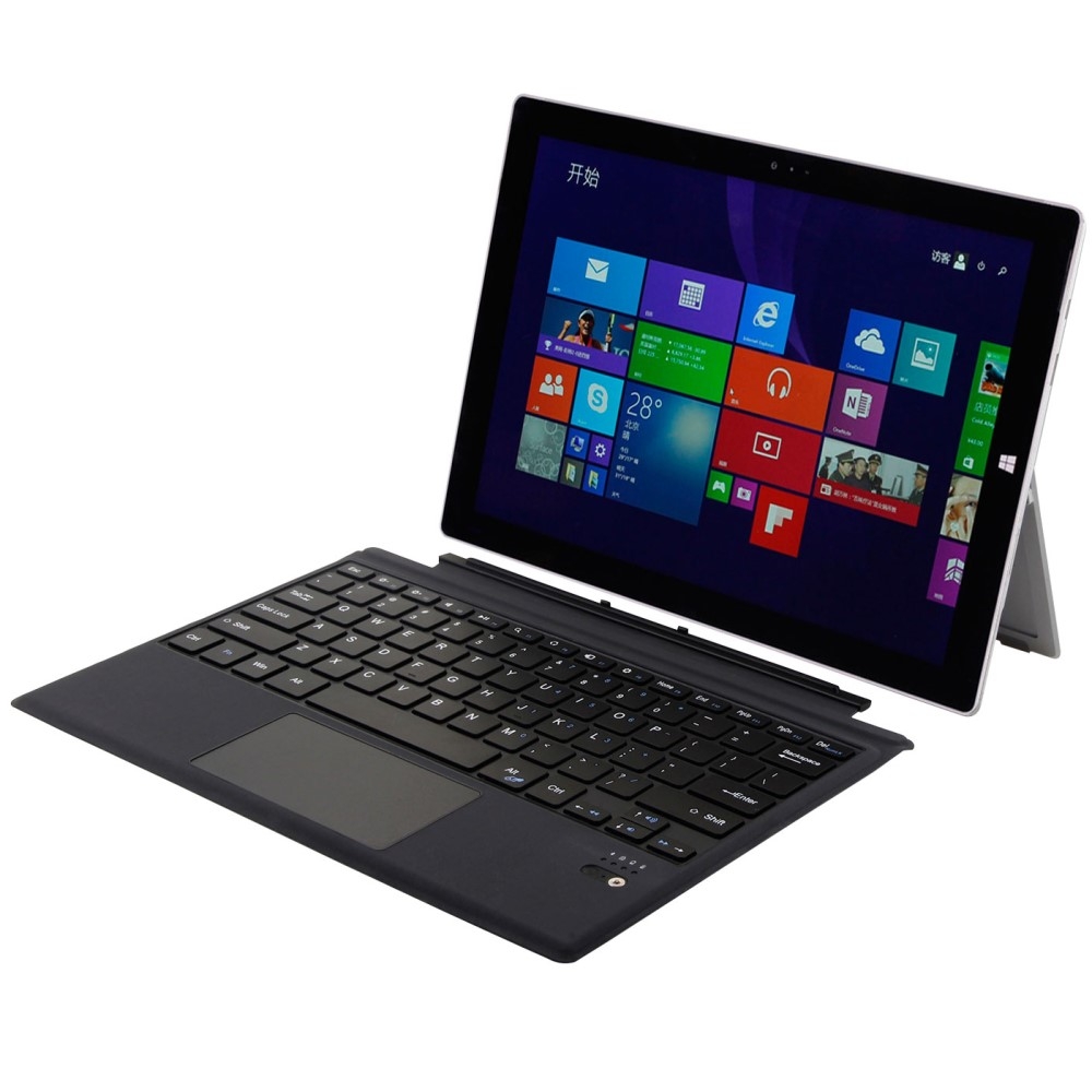 Microsoft Surface Pro 7 / 6 / 5 / 4 / 3 Magnetische Bluetooth Tastatur - Schwarz