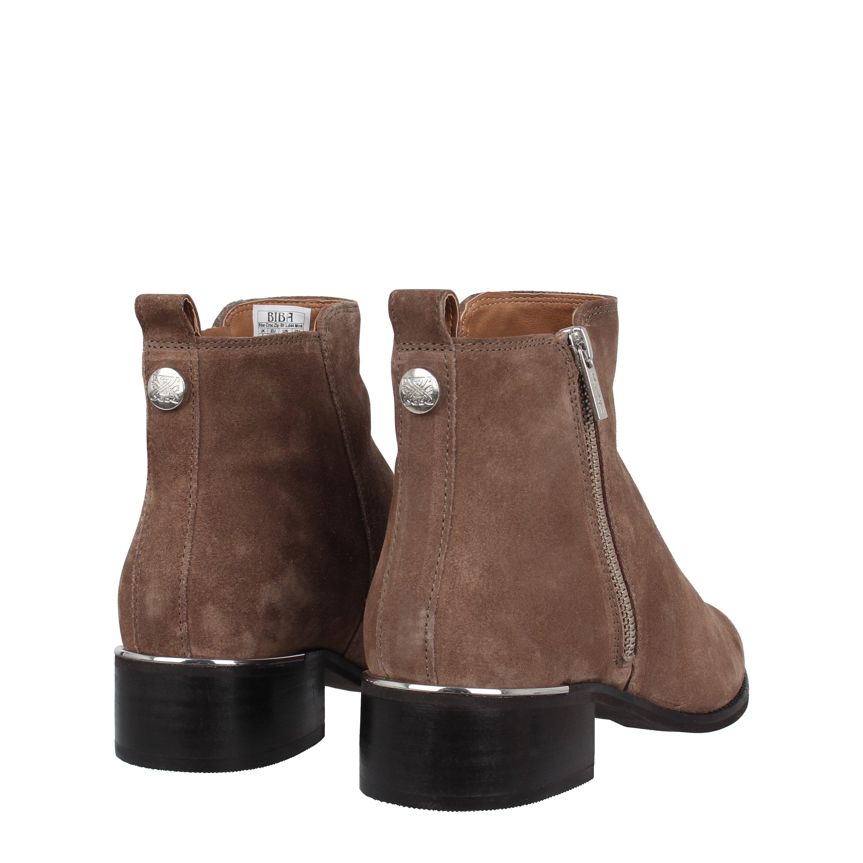 Biba Zip Flat Ankle Boots