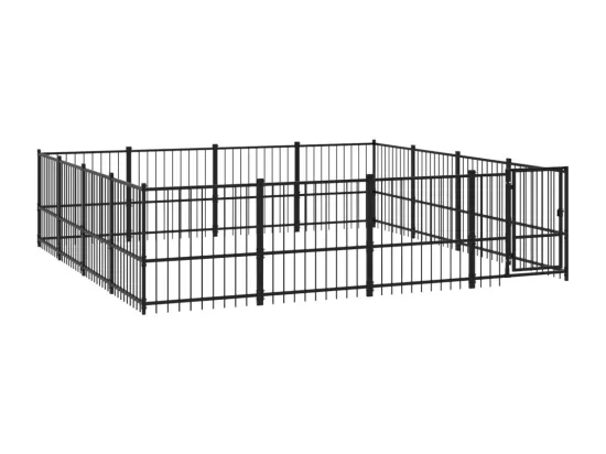Chenil cage enclos pac noire 388 x 388 x 100 cm 02_0041798