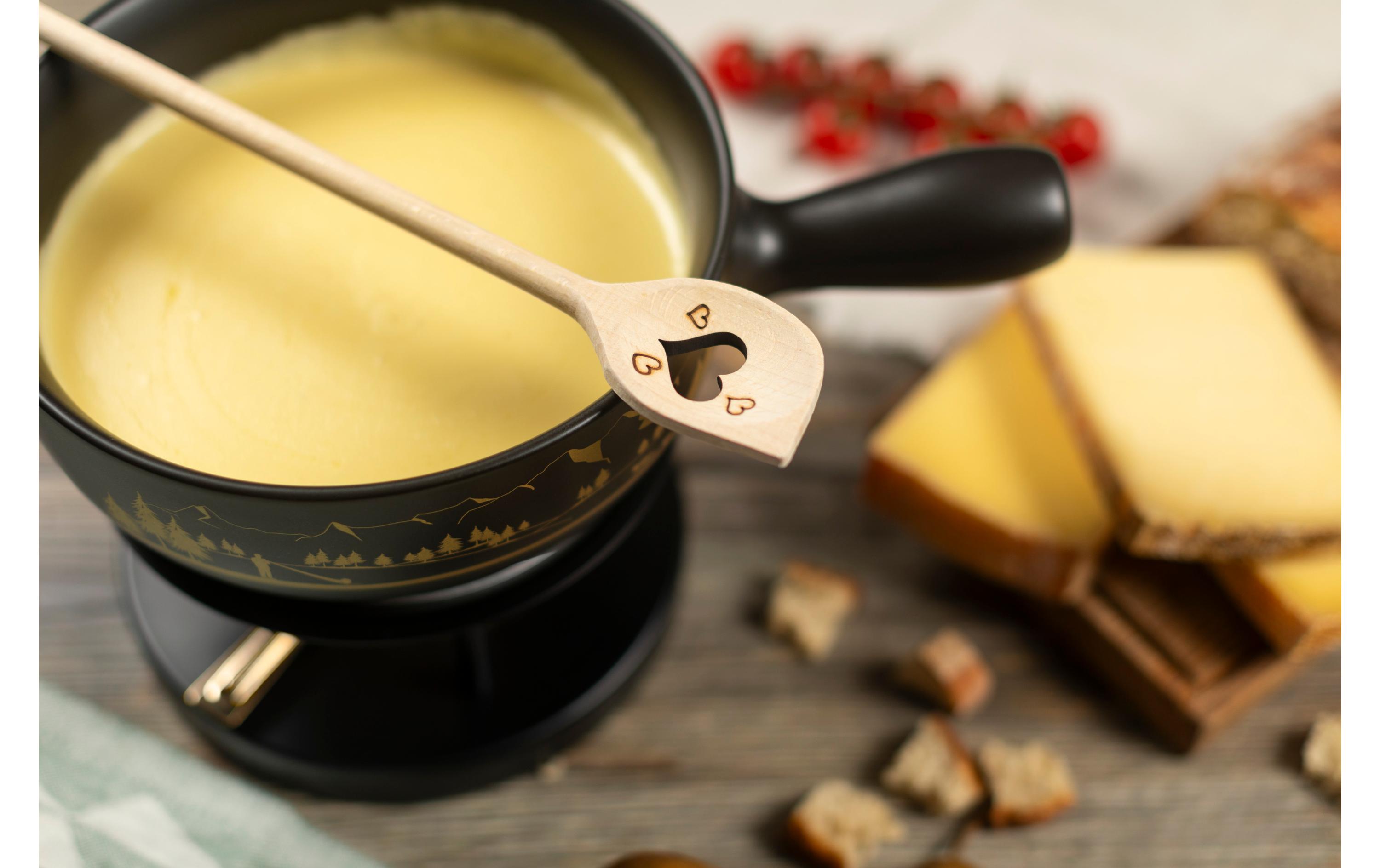 Kochlöffel mit Herz NatureLochkochlöffel aus Buchenholz