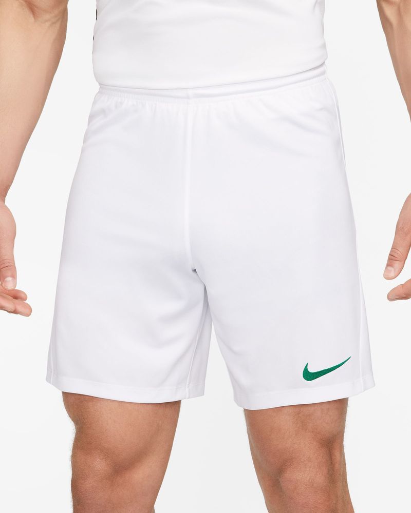 Short Nike Park III Blanc & Vert pour homme