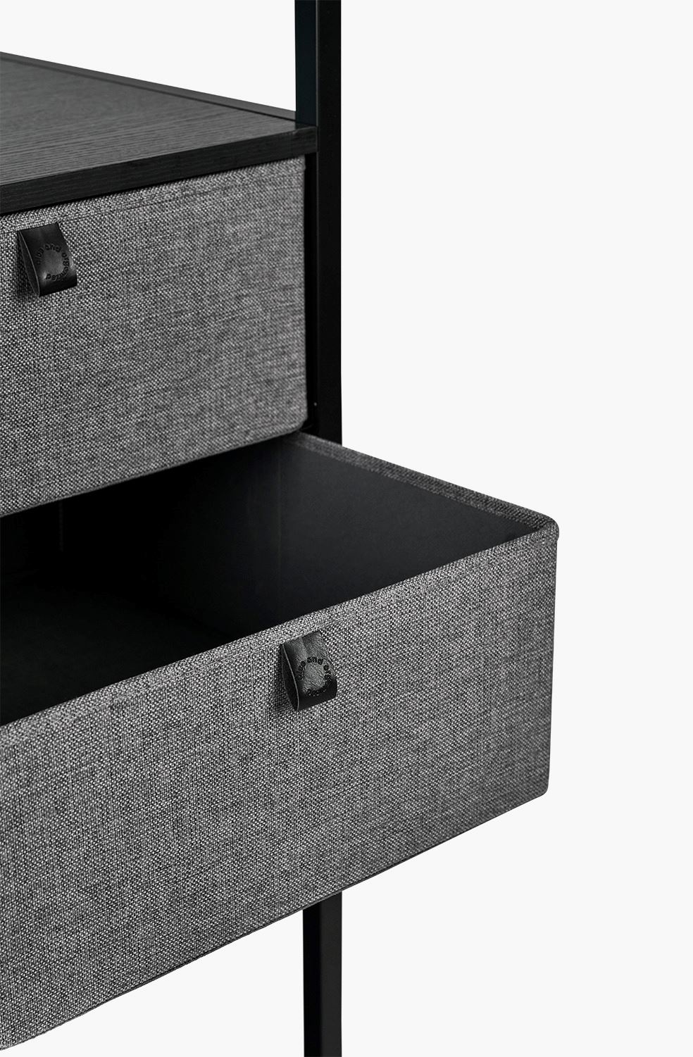 Klesstativ svart - 44x46,5x215 cm
