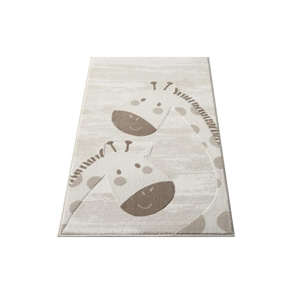 Carpet City Kinderteppich »MARA719« rechteckig 11 mm Höhe Kinderzimmer, Kurzflor,robust,Tiere,  Spielzimmer