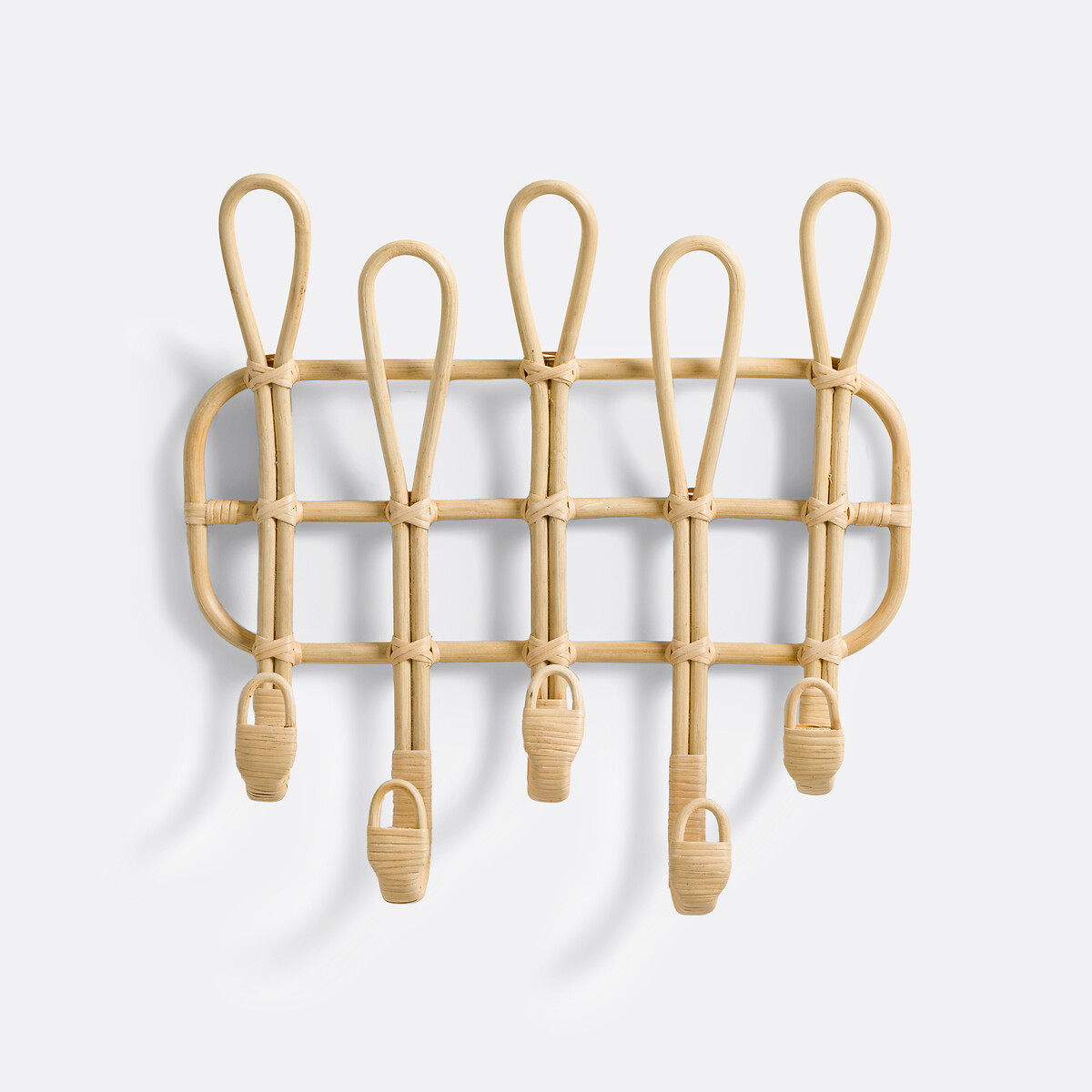 LA REDOUTE INTERIEURS<br>Wandkapstok 5 haken duplo em rattan, Miya
