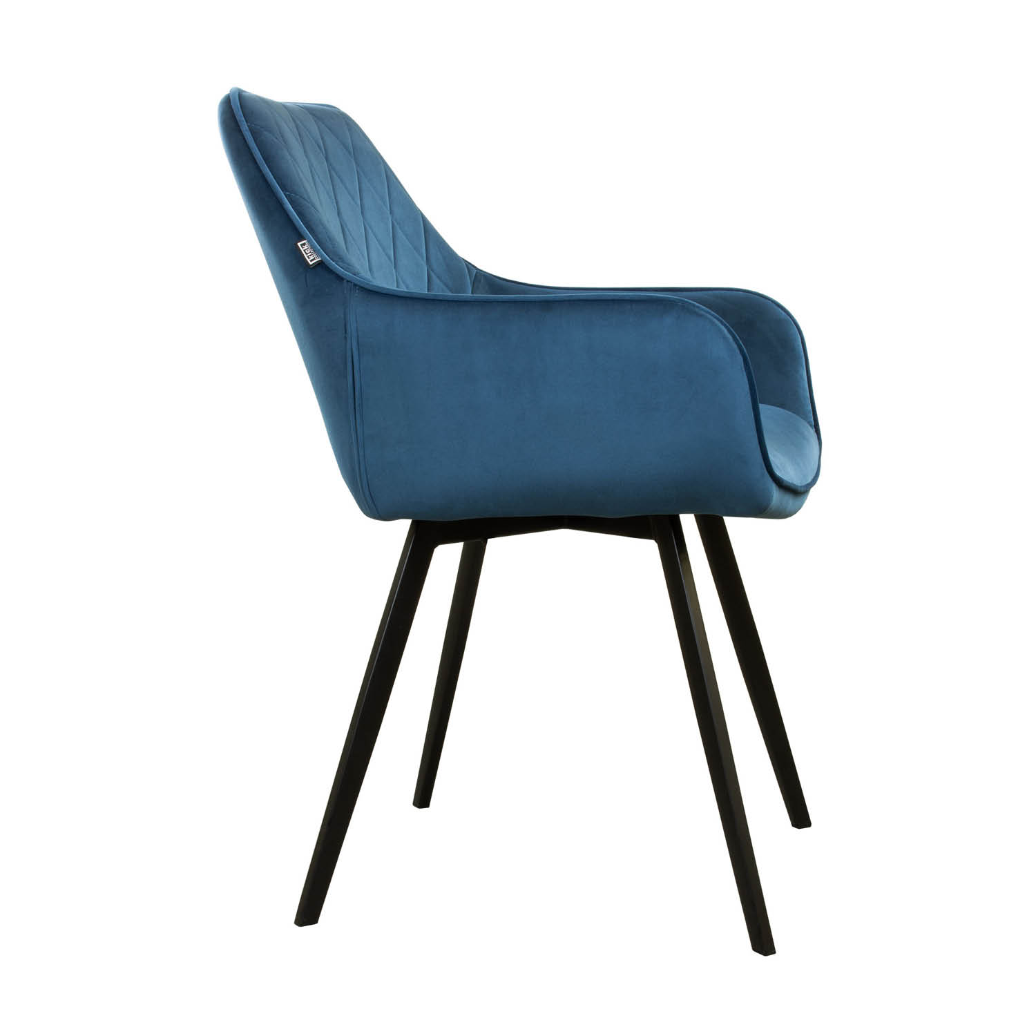 Kick eetkamerstoel  Karl Velvet - donkerblauw