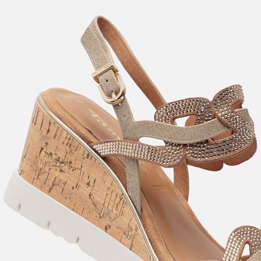 Tamaris Sandalen goud Synthetisch