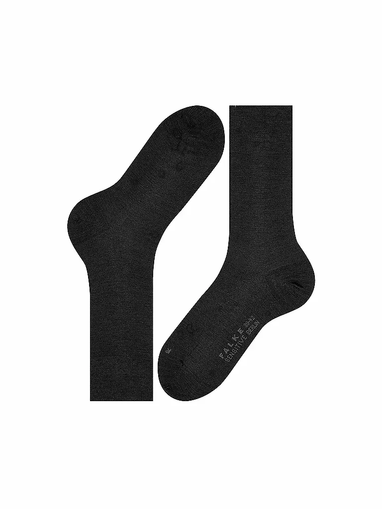 FALKE Herren Socken Sensitive Berlin black schwarz