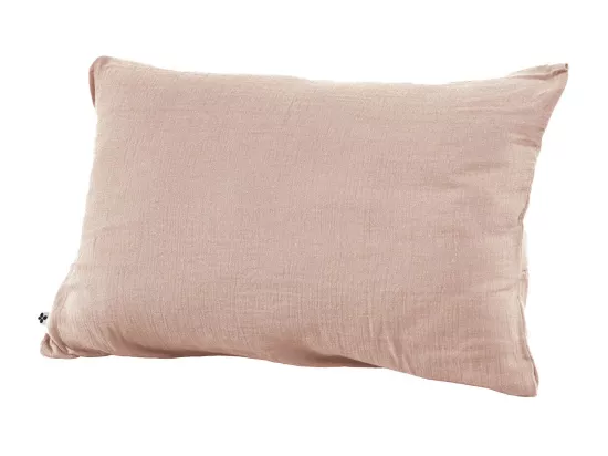 OUREA - Taie d'Oreiller 50x70cm Gaze de Coton Guimauve