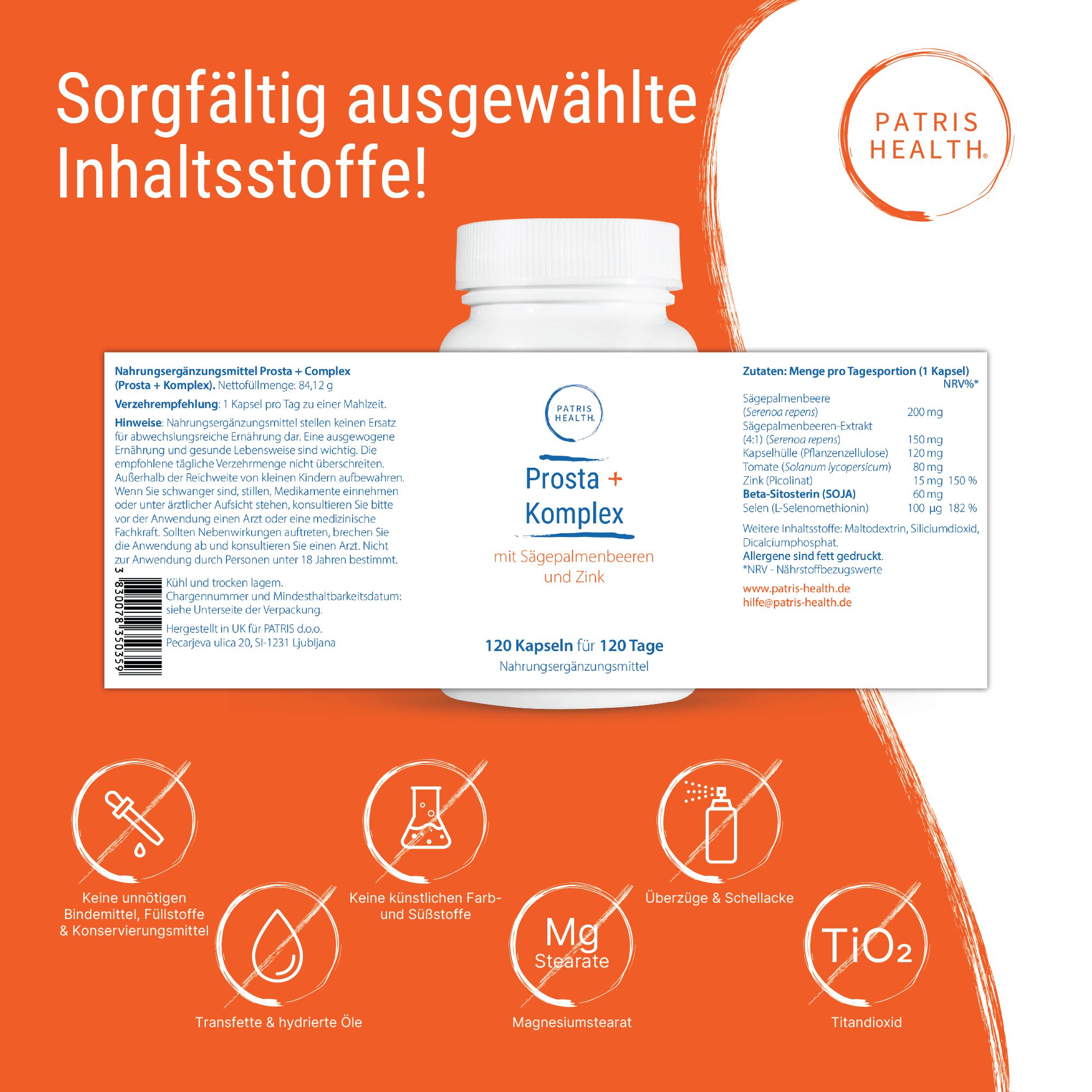 Patris Health® Prosta+ Komplex