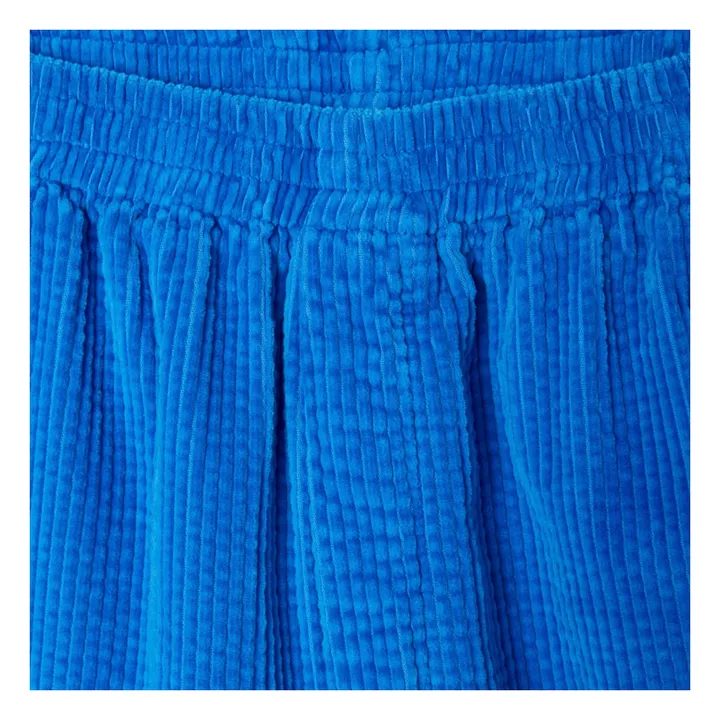 American Vintage Short Padow Velours | Bleu