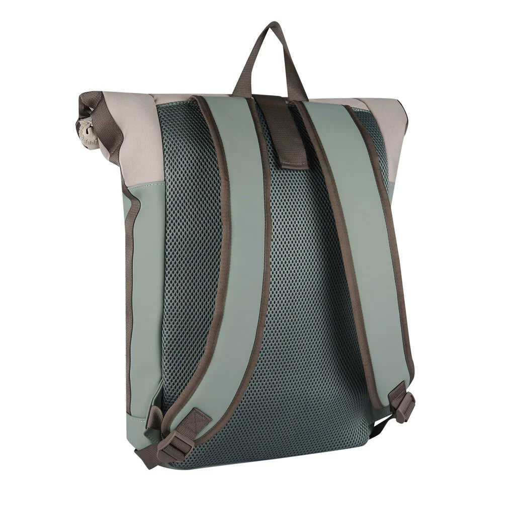 Waterafstotende rugzak 'Mart' salie groen/beige 16L Groen/beige