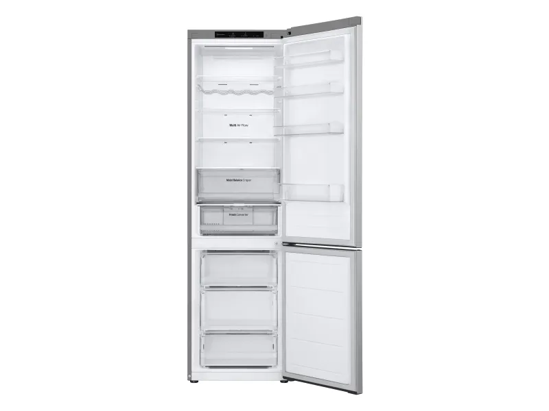 LG GBV3200DPY - Køleskab/fryser - bund-fryser - bredde: 59.5 cm - dybde: 68.2 cm - højde: 203 cm - 387 liter - Klasse D - prime-sølv
