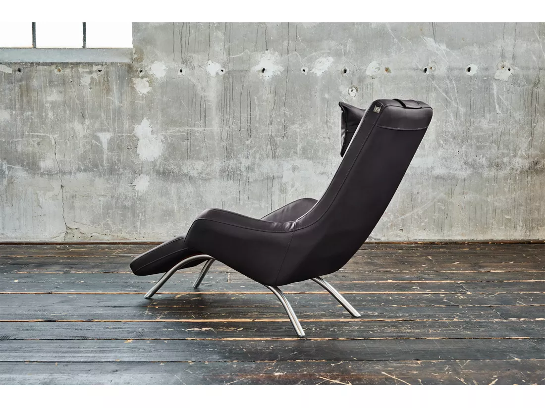 Fauteuil - Gris cuir - CAVAL