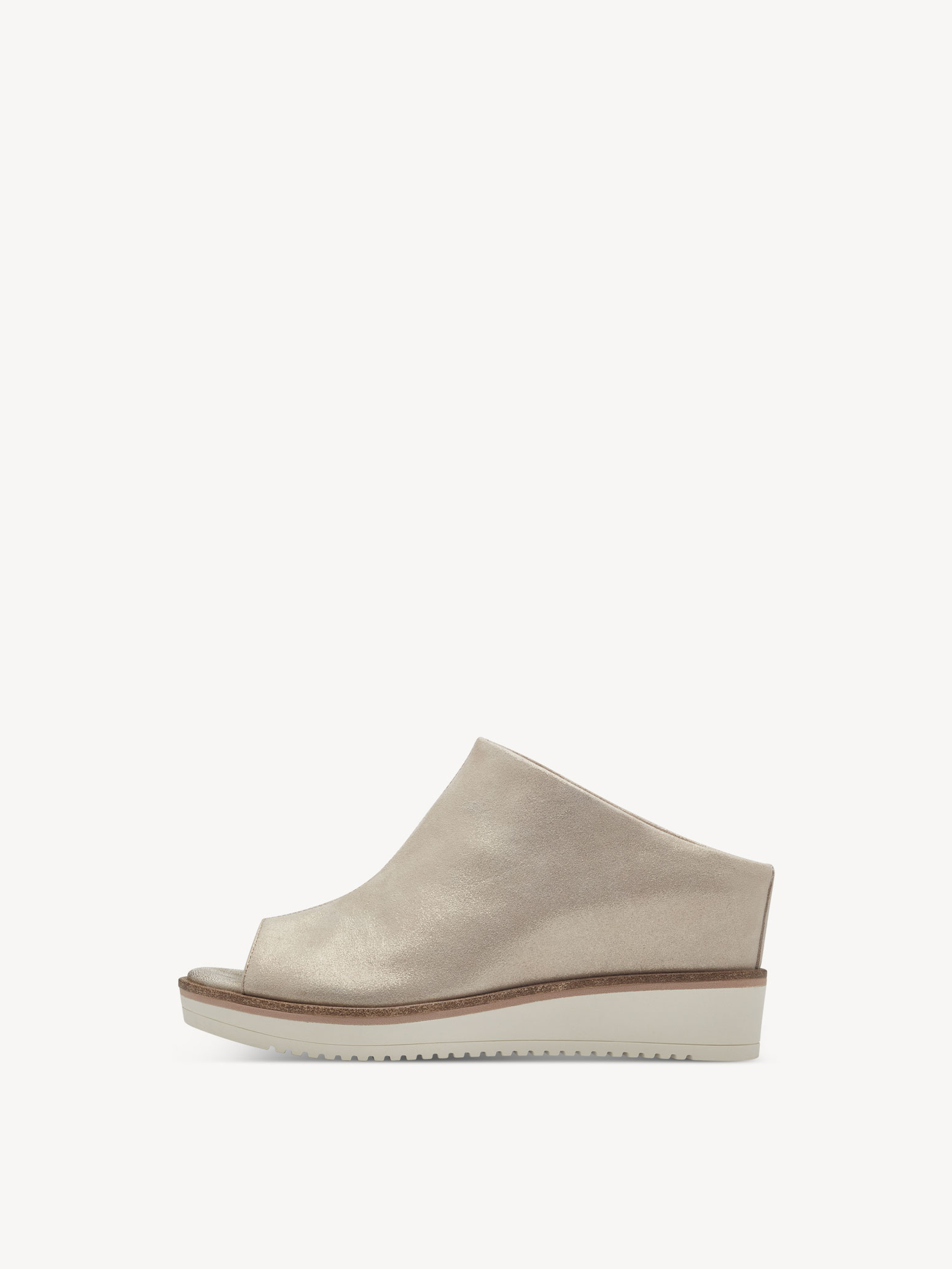 Leren Slipper - beige