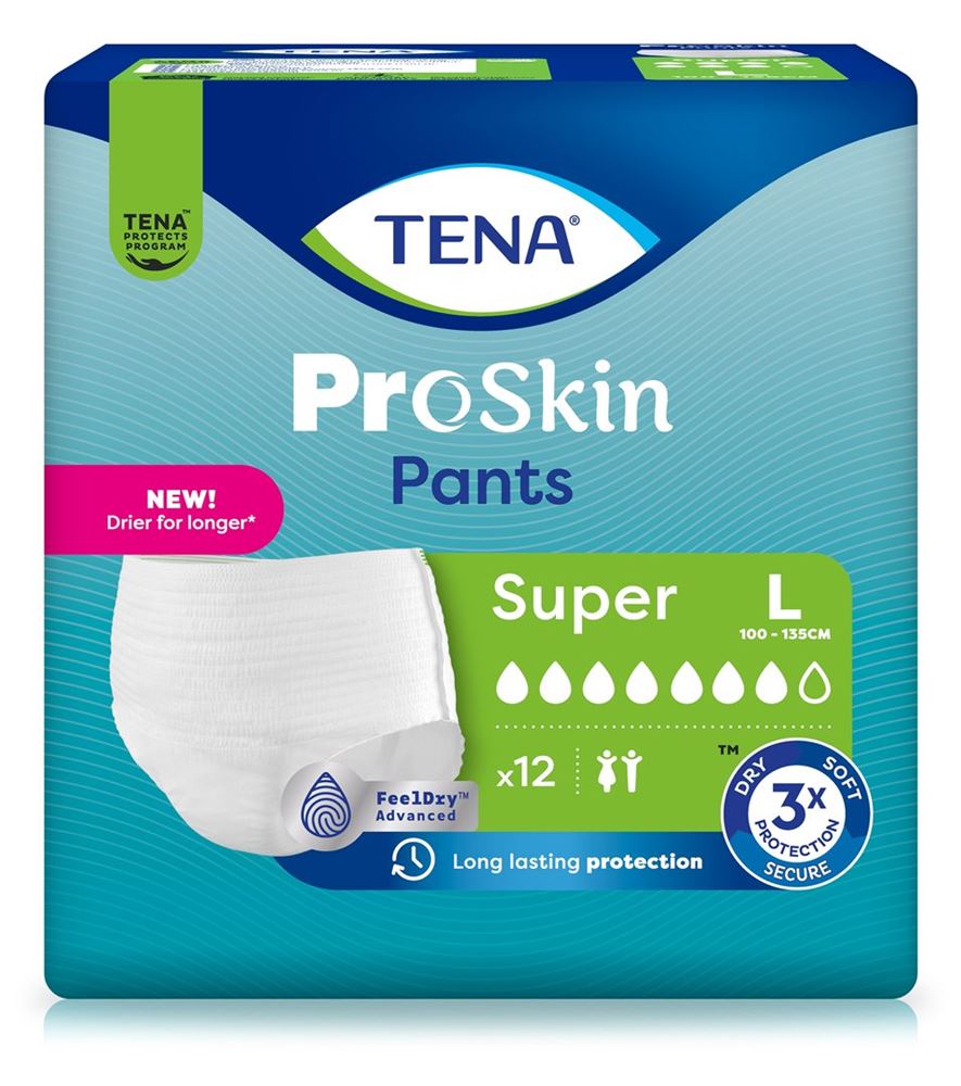 TENA Pants Super<br>12 Stück, L 100-135cm, (neu)