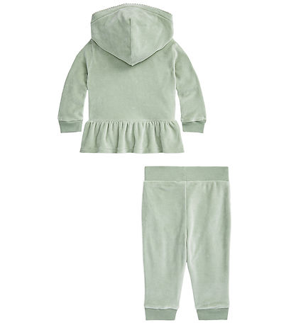 Polo Ralph Lauren Cardigan/Velourbukser - Støvet  Grøn