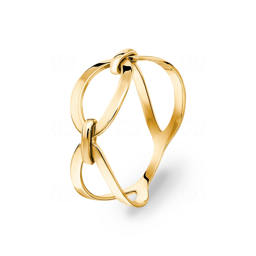 Damenring 750/18 K Gelbgold