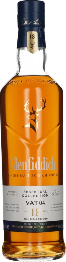 GLENFIDDICH 18 YEARS PERPETUAL COLLECTION VAT 04 70CL