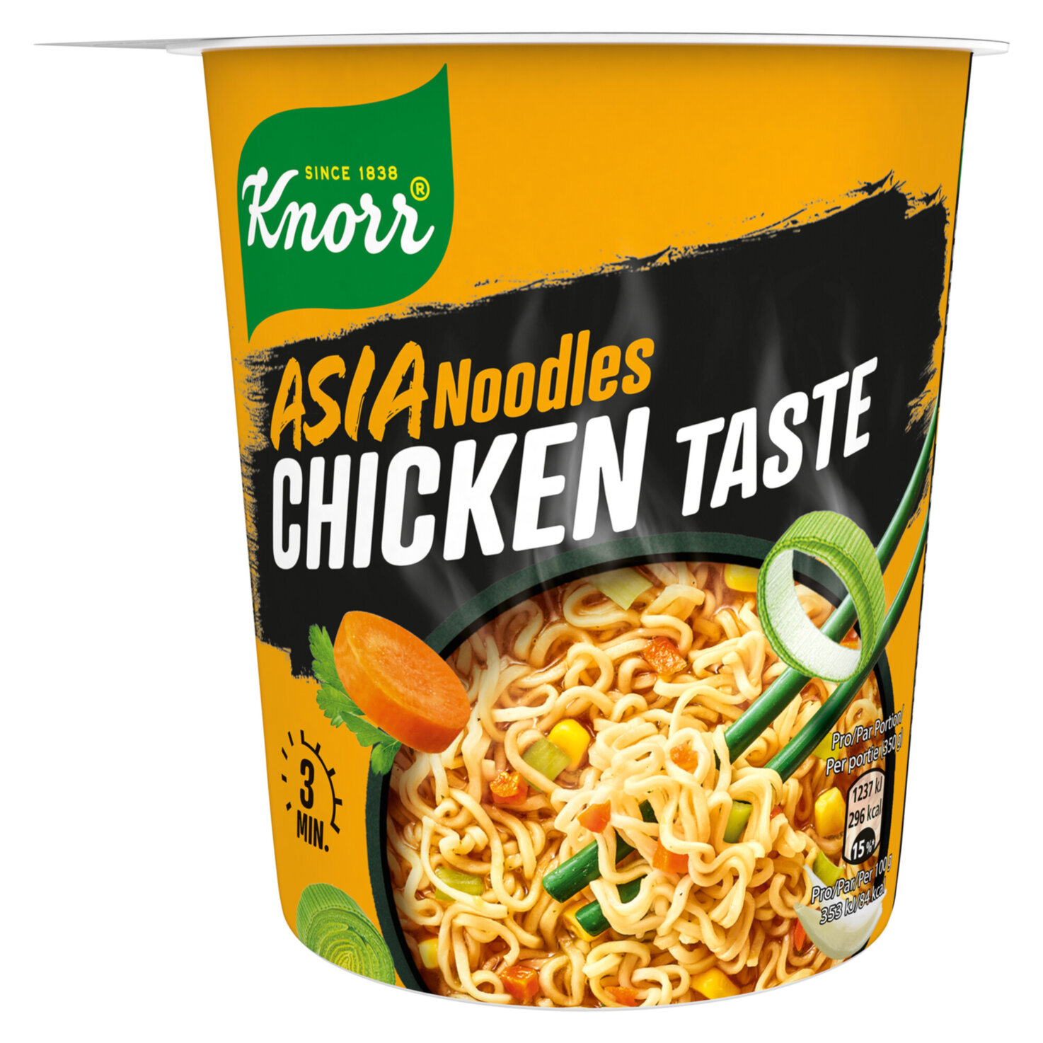 Knorr Asia Noodles Chicken Becher Instant Nudel Snack 1 Portion