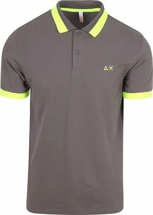 Sun68 Poloshirt Big Stripe Fluo Antraciet A35121-99 kopen