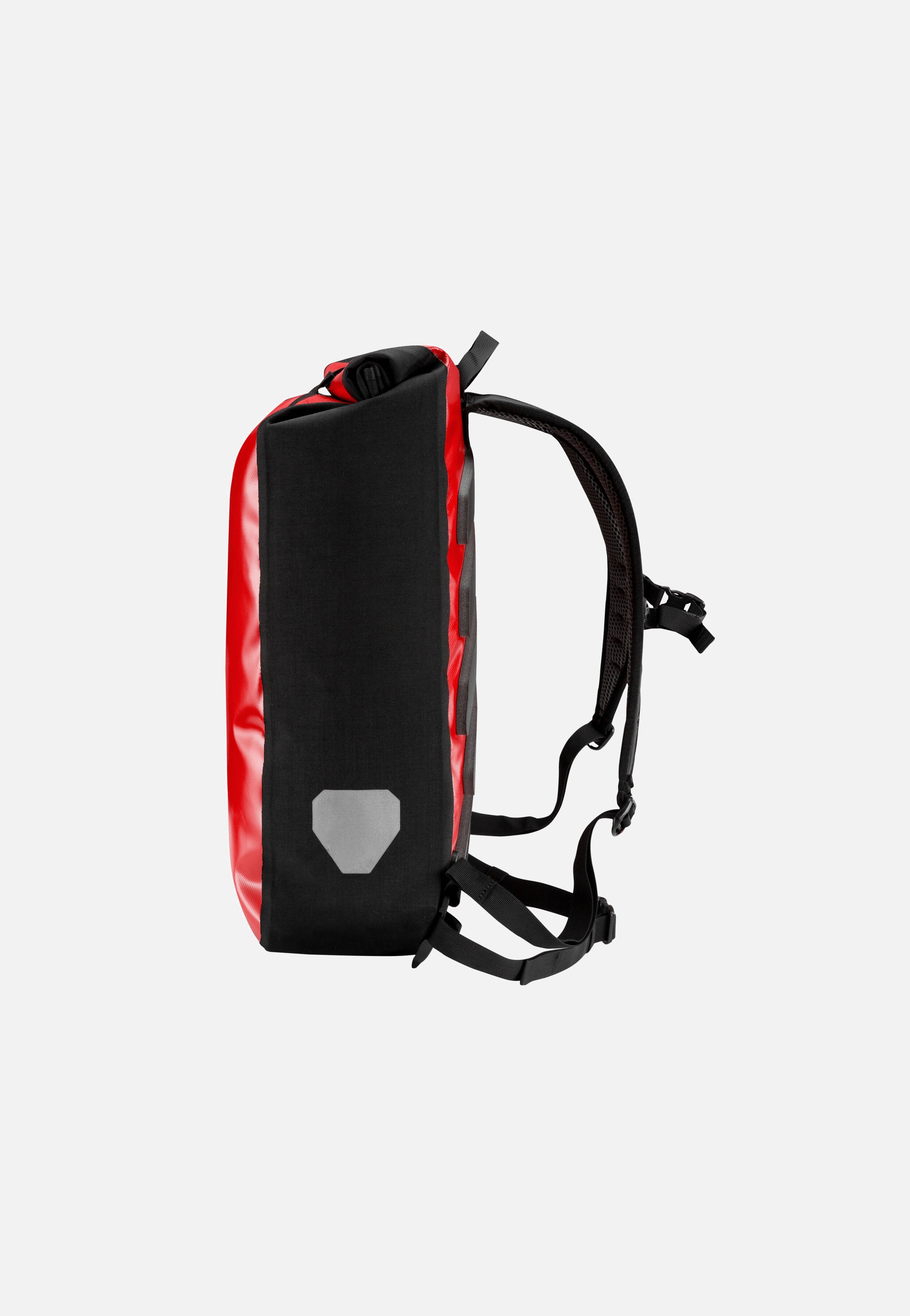 Messenger-Bag Rot Schwarz - Rolltop Rucksack