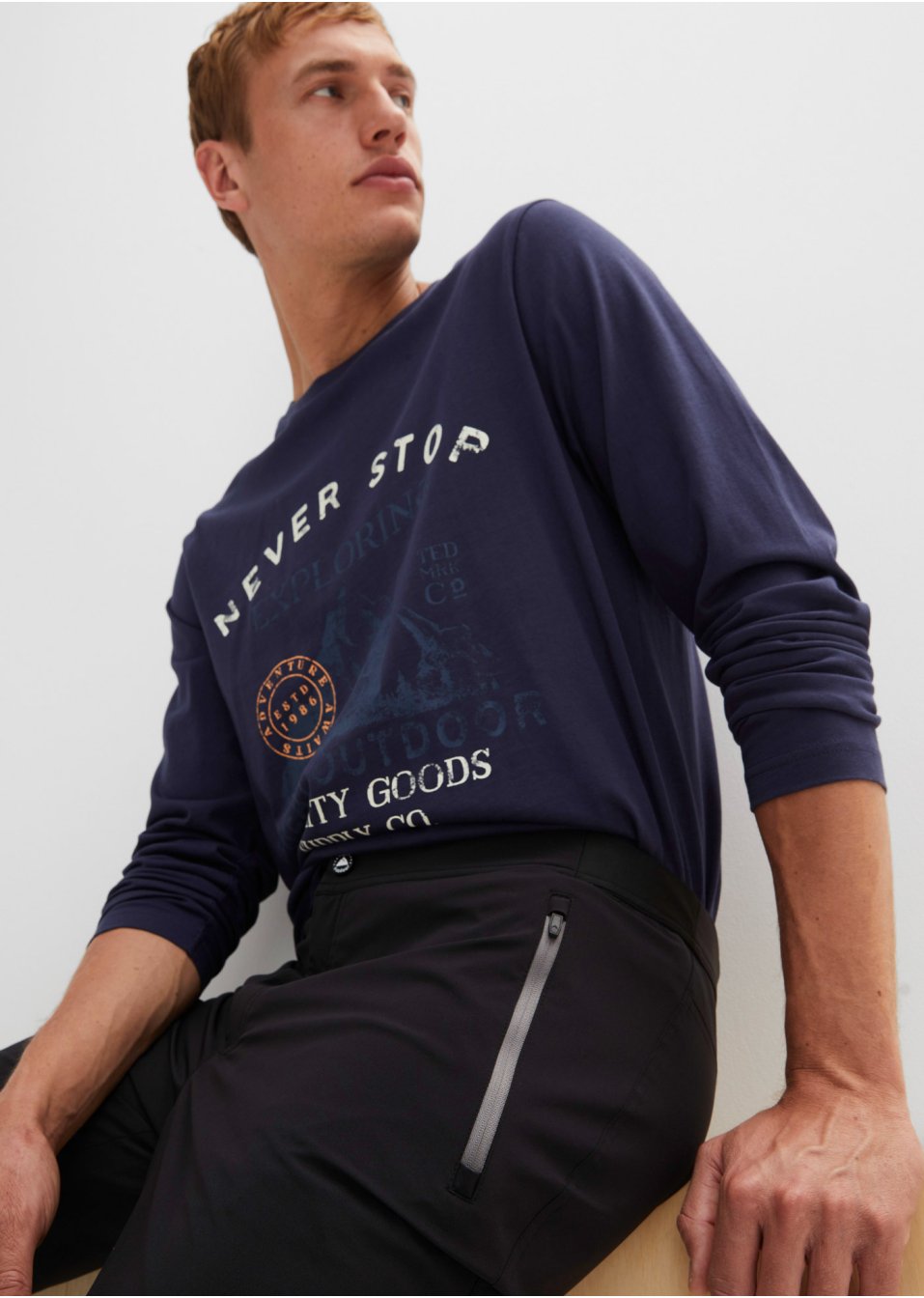 Pantalon fonctionnel avec taille confortable, Regular Fit