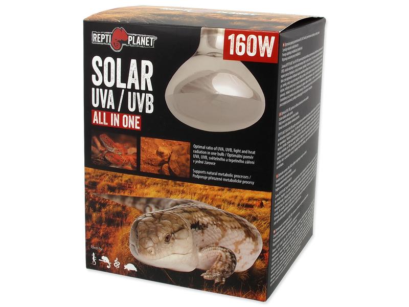 Repti Planet Terrarienlampe Solarlicht mit UVA & UVB 160 W Simuliertes Sonnenlicht für Terrarien