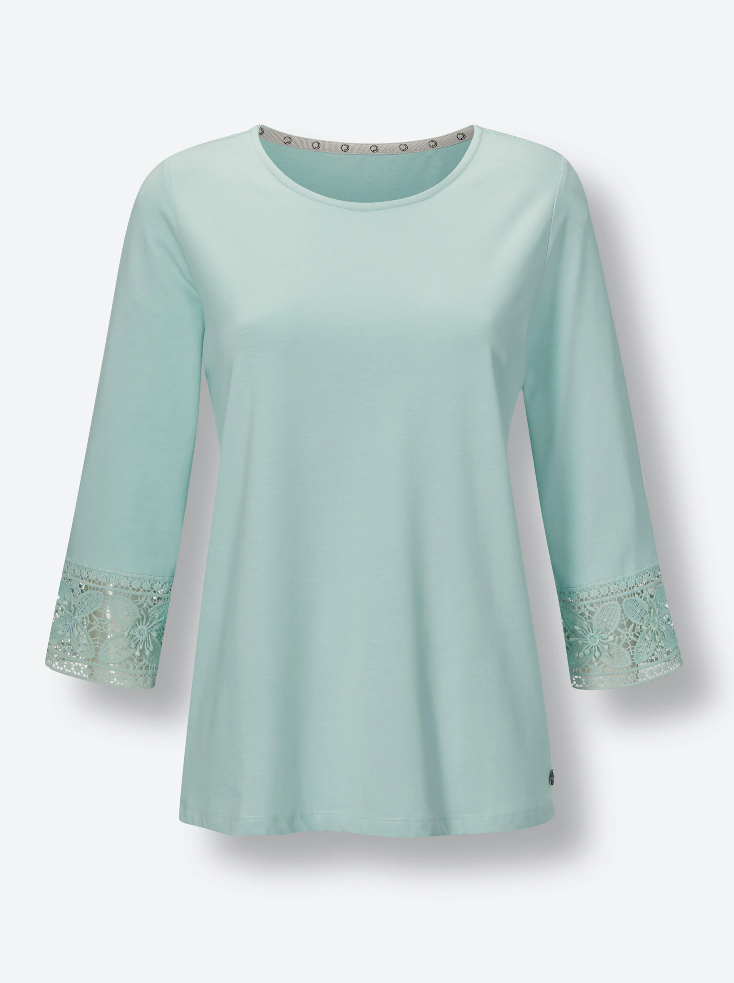 CREATION L PREMIUM Modal-Baumwoll-Shirt in kalkmint
