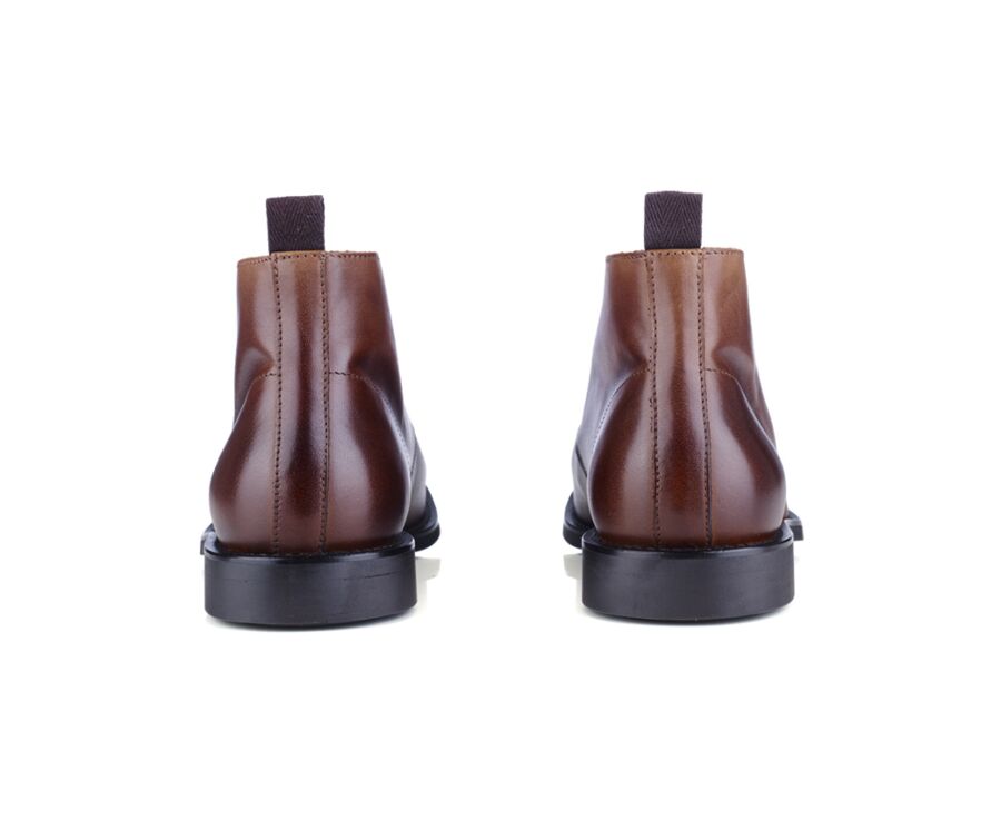 Low boots homme Cognac patiné - WALTON II GOMME CITY