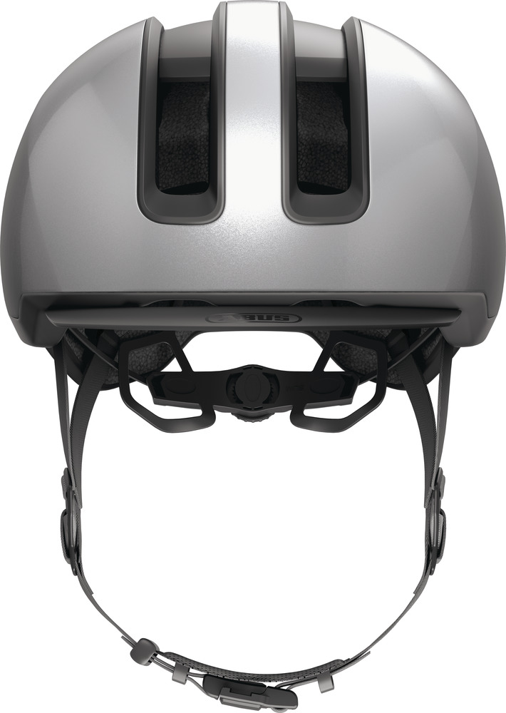 ABUS HUD-Y cykelhjelm LED Gleam Silver