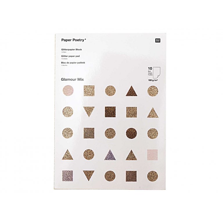 Glitterpapier Block